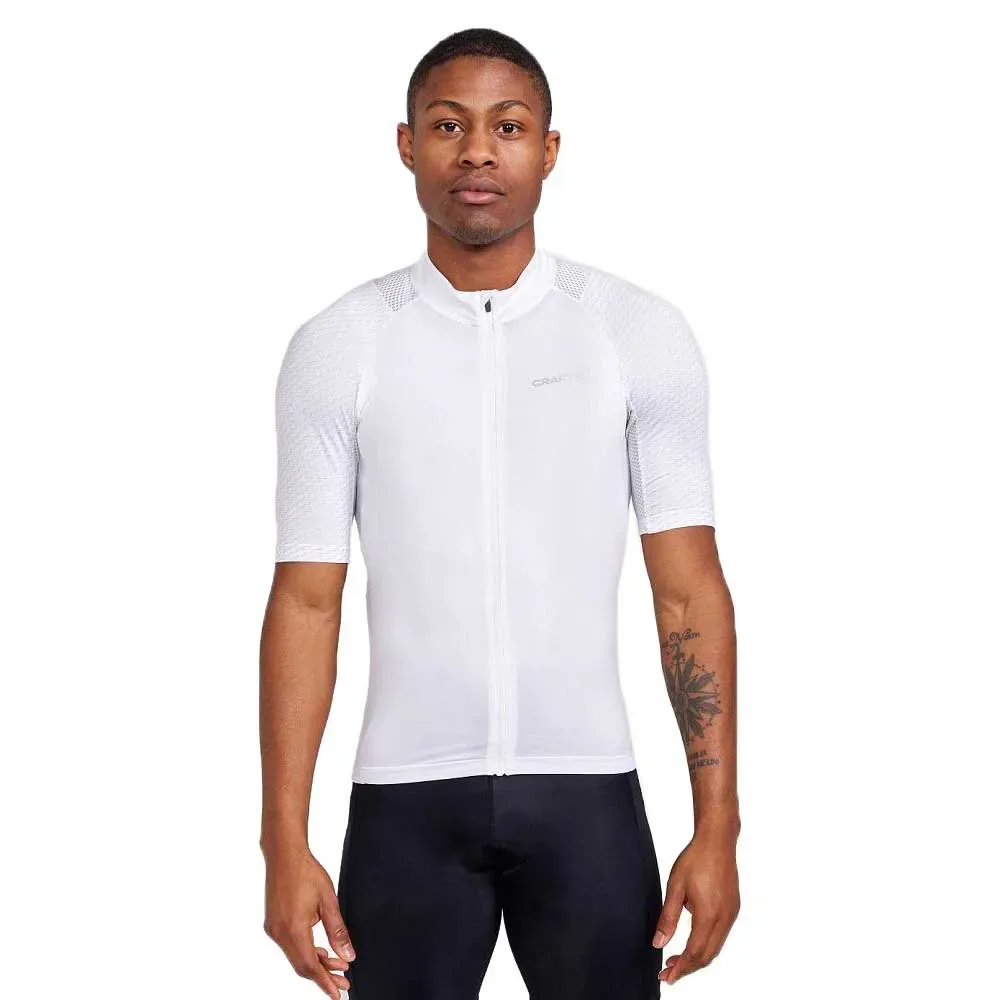Maglia A Maniche Corte Adv Endur Lumen Ash White / Flumino - Craft - FashionsVida