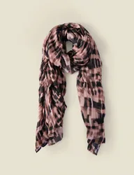 Printed Scarf Brown Mix female