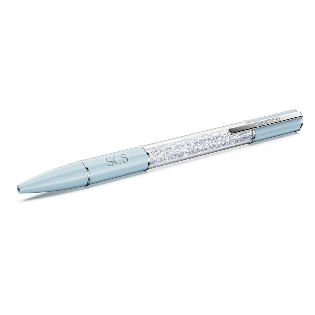 Penna a sfera Crystalline, Blu, Cromato OS - Swarovski - FashionsVida