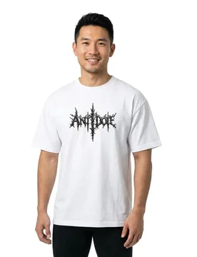 Maglietta A Maniche Corte Antidote Heavy Oversized White L - Mister TEE - FashionsVida