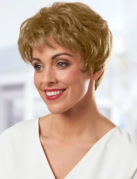 Naturell Perücke "Emma", mittelblond - 3Pagen - FashionsVida