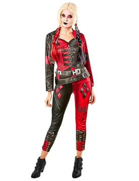 Harley-Quinn-Kostüm Suicide-Squad 2 rot-schwarz - RUBIES NL - FashionsVida