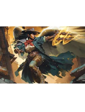 MTG Outlaws of Thunder Junction Playmat featuring Archangel of Tithes - Ultra PRO - FashionsVida