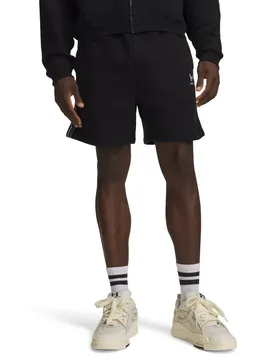 Short Icon Fleece Taped Black / White L - Under armour - FashionsVida