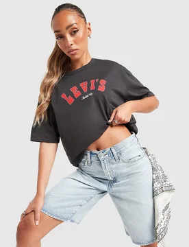 LEVI'S Saddle Up T-Shirt - Damen, Schwarz - female - Size: XS - Levis - FashionsVida