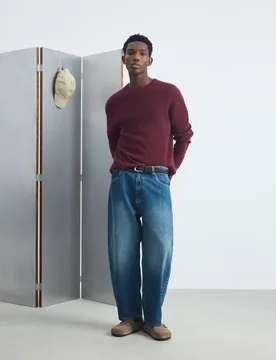 Jersey de hombre con estructura y cuello redondo - Green Coast - FashionsVida