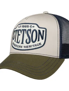American Heritage 1865 Trucker Cap by - olive - Size: One Size - Stetson - FashionsVida