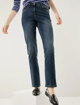 Husky-Jeans, Regular Fit#normale Größen#Kurzgrößen#Langgrößen, Farbe Blau, 25, wärmender Thermoflausch auch in Kurz- und Langgrößen Damen - Walbusch - FashionsVida