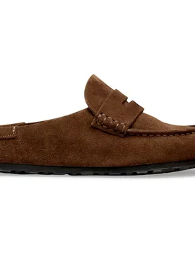 Zoccoli Naples Wrapped Suede Leather Narrow Carafe EU 43 - Birkenstock - FashionsVida