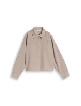 Short corduroy shirt female - S - FashionsVida