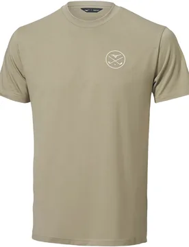 T-Shirt Crossed Clubs, khaki m - Mizuno - FashionsVida