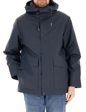 Impermeabile con cappuccio BLU NAVY S - Rains - FashionsVida