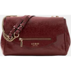 Bolso bandolera con solapa y cadena metálica