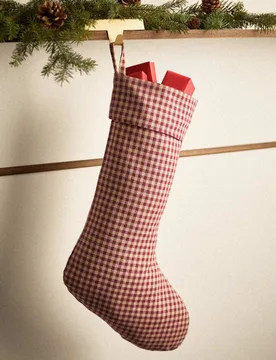 Woven Gingham Hanging Stocking Multi - M&S - FashionsVida
