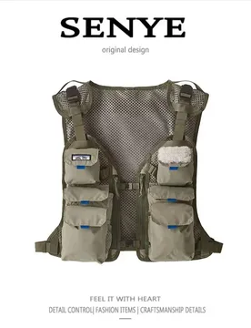 Outdoor Tactical Camping Pocket Fishing Vest Multifunctional Fly Fishing Jacket Casual Fashion Men's Women's Universal Fishing - Aliexpress - FashionsVida