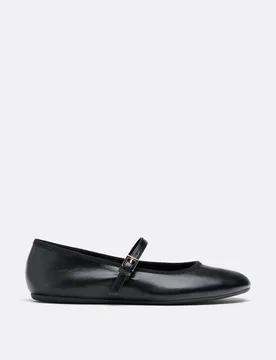 Einfache Mary-Jane-Ballerinas SCHWARZ 40 - Stradivarius - FashionsVida