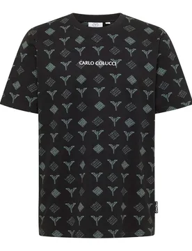 T-Shirt - Black Friday - T-Shirt-kurzarm - schwarz - Herren - Size: S - Carlo colucci - FashionsVida