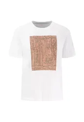 T-SHIRT CHESTPRINT BURRY SQUARE femae