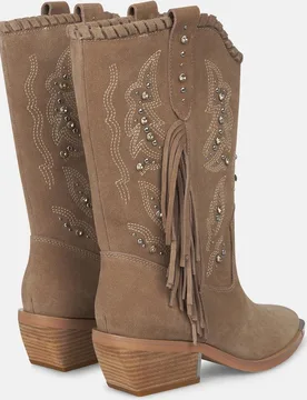 Botines básicos de mujer con flecos y pedrería - Alma en Pena - FashionsVida