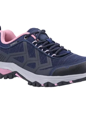 Womens/ladies Wychwood Low Wp Walking Shoes (Navy/pink) - Multicolour - Size Uk 4 - Cotswold - FashionsVida