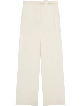 Pantalón ancho de mujer corte sartorial con cinturón - Caroll - FashionsVida
