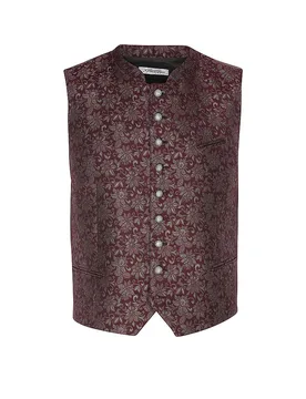 Gilet tradizionale AURACH rosso scuro 56 - Grasegger - FashionsVida