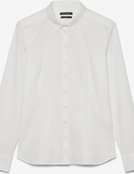 Blusa de mujer de manga larga en popelín elástico de calidad - MARC O'POLO - FashionsVida