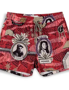 Short De Bain Supastar Red S - Grimey - FashionsVida