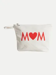 Opus Canvas Clutch Amom Weiß