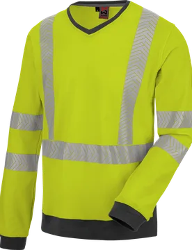 Tee-shirt de travail manches longues haute-visibilité jaune fluo Jaune S - Würth MODYF - FashionsVida
