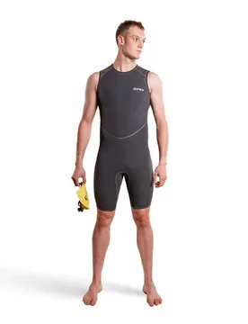 Yulex® Kneeskin Sleeveless Neoprene Wetsuit Black / Grey M Men - Zone3 - FashionsVida