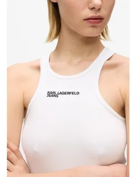T-Shirts & Poloshirts Klj Ribbed Logo Tank Eu L Female - Karl lagerfeld - FashionsVida