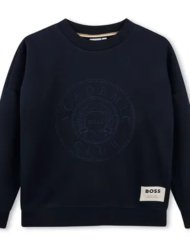 Sweat-shirt J53606 Marine 5 Années Garçon - BOSS - FashionsVida