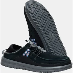 Zapatillas de casa de cordones de hombre de ante