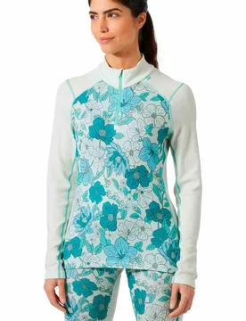 Lifa merino midweight gra camiseta térmica manga larga mujer Verde (XS) - Helly Hansen - FashionsVida