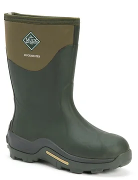 Unisex Muckmaster Mid Neoprene Moss Wellington - Green - Size Uk 11 - MUCK BOOTS - FashionsVida