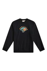 Scotland Graphic Mens Crew Neck Sweatshirt - Black