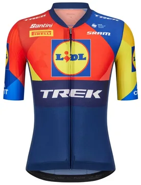 Maillot à Manches Courtes Team Aero Lidl-trek 2025 - Santini - FashionsVida