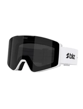 Masque De Ski G001 Matte White/Matte White Smoke/CAT3 Homme - Bliz - FashionsVida