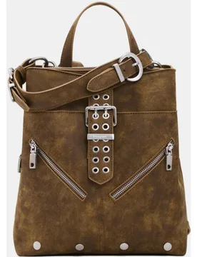 Mochila pequeña efecto ante - Desigual - FashionsVida