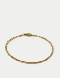 Auto Snake Chain Bracelet Gold male