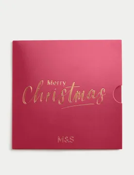 Christmas Red Gift Card No Colour - M&S - FashionsVida