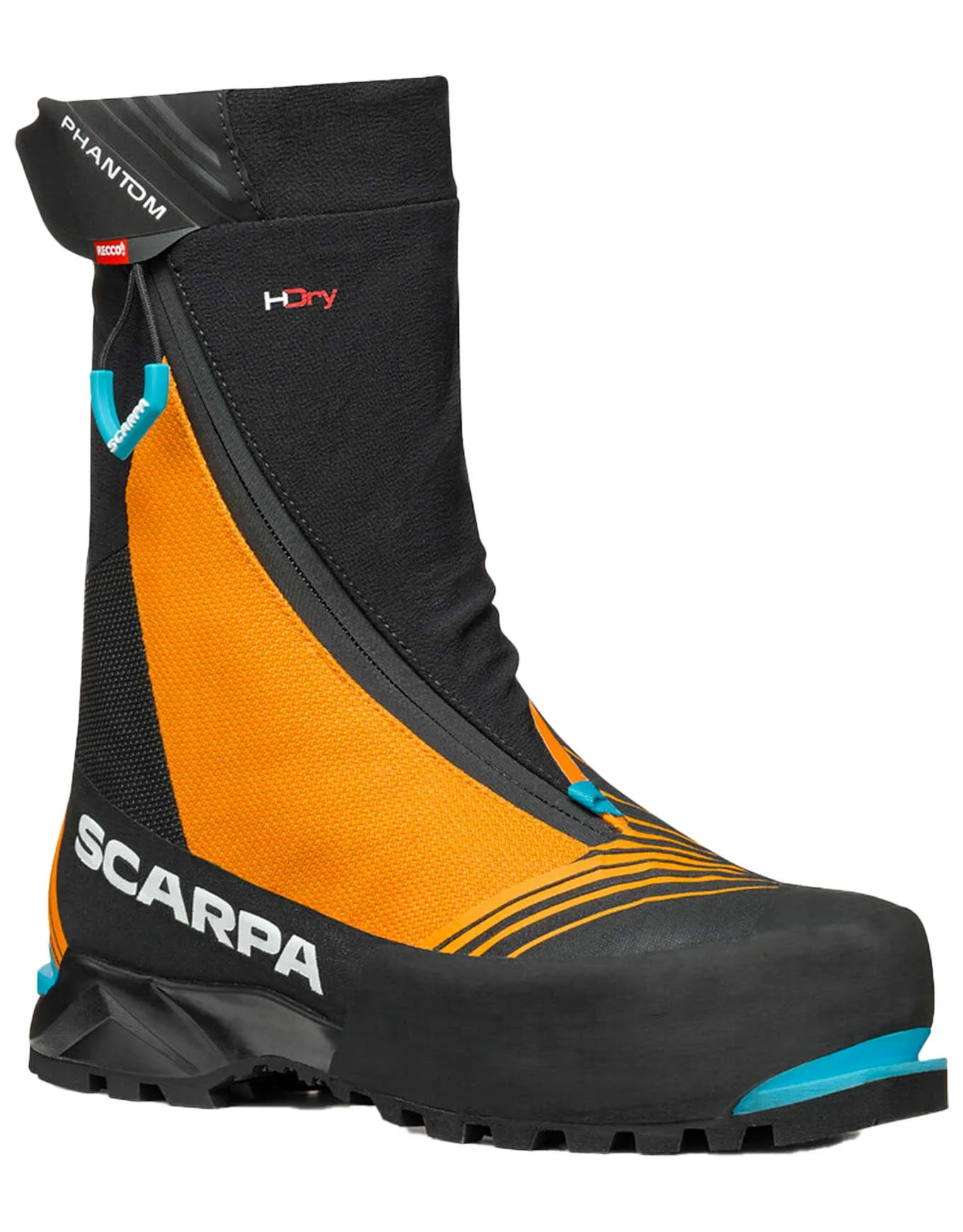 Chaussures d'alpinisme - Phantom Tech HD Black Bright Orange - Taille 44 - Scarpa - FashionsVida