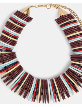 Collar corto con cuentas redondas decorativas - Parfois - FashionsVida