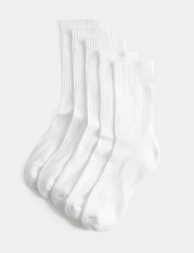 Pk Cotton Rich Cushioned Crew Socks White female - Goodmove - FashionsVida
