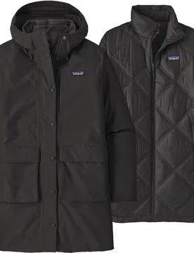 Parka 3 en 1 - W's Pine Bank 3-in-1 Parka Black - Taille XS - Noir - Patagonia - FashionsVida