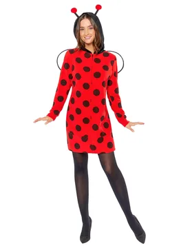 Marienkäfer Kostüm für Damen langärmelig rot - female - RIETHMULLER - FashionsVida