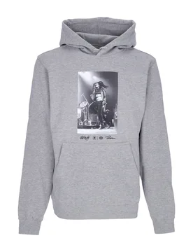 Felpa Cappuccio Uomo Heartache Hoodie X Bob Marley Athletic Heather - PRIMITIVE - FashionsVida