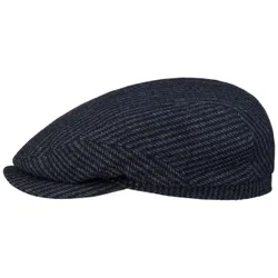 Catwick Wool Flat Cap by - navy - Size: 59 cm