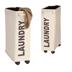 Wäschesammler Corno Beige, Wäschekorb, 43 l